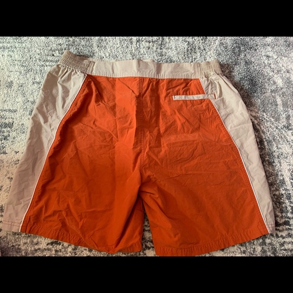 Orange and tan shorts that I have previously thrifted - Picture 2 of 4